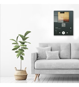 DECORITA Youtube Barkodlu Cam Tablo Emir Can İğrek - Nalan 30cm x 40cm