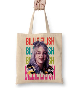 Billie Eilish 013 Bez Çanta Uzun Saplı