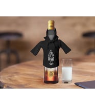 BK Gift Kişiye Özel Mini Siyah İçki Şişesi Tişörtü , Ev Bar Dekoru, Rakı, Rakı Şişesi Tişörtü, Ev Barı-10