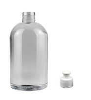 500ml şeffaf şişe puspul kapaklı, 12 adet, puspul kapaklı şişe, deterjan şişesi, plastik şişe, şeffaf şişe, sabun şişesi, duş jeli şişesi