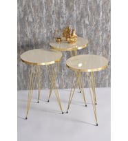 Zigon Sehpa Gold Ceviz Tel