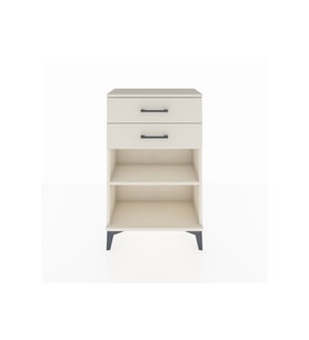 Arges Komodin Tek Raflı 2 Çekmeceli 60x30x96 Aytaşı-Aytaşı