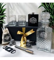 Özel Üretim Lüks Viski Şişesi & Bardağı Hediye Seti – Exclusive Box