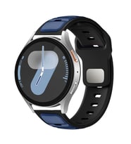 Huawei Watch GT 6/5/4/3/2 Pro 46mm Ultimate SE Elite Kordon Oval Silikon Desen R (Lacivert-Siyah)