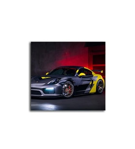 DBSanatevi Gri-sarı Spor Araba 40 X 30 Cm