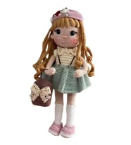 Çantalı Bebek Amigurumi Organik Oyuncak