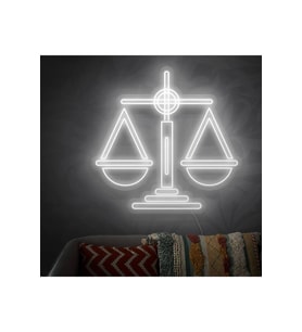 Terazi Şekilli Neon Tabela