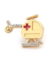 Hava Ambulansı Şeklinde Medikal Broş P0688