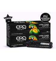 Canon LBP-662cdw Siyah Muadil Toner - 7500 Sayfalık Çipsiz Toner - 2'li Avantaj Paket