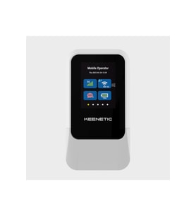 Keenetic Roamer 5G Wi-Fi 6 Hotspot Taşınabilir 4000mAh 30 Cihaza Kadar 2,4 İnç LCD Ekran Nano-SIM USB Type-C KN-5210