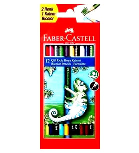 Faber Castell Çift Uçlu Kuru Boya Kalemi 24 Renk