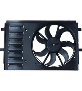Volkswagen Polo 2009- Seat Ibiza 2009- FAN Motoru Davlumbazli 390 MM 3 FIS 7 Kanat 350W 6R0121207LS1