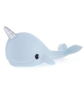 DHINK Narwhal Mavi Gece Lambası (Renksiz)