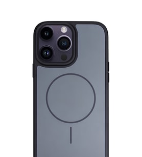 iPhone 15 Pro Max 6.7" MagSafe Destekli Premium Soft Silikon Kılıf Kömür
