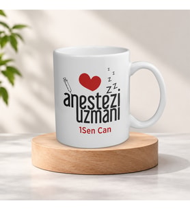 Kişiye Özel İsimli Anestezi Uzmanı Meslek Kupa Bardak
