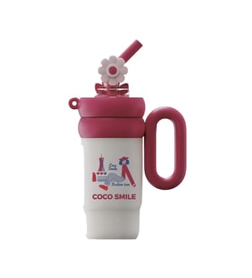 Vagonlife Cocosmile CS-8827 760ml Pipetli Pembe Çelik Termos