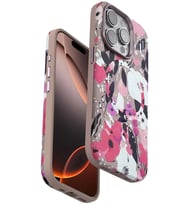 Iphone 15 Flower Series Magsafe Kapak - Pembe