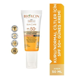 Bioxcin Sun Care Kuru Ciltler için Güneş Kremi SPF 50+ 50 ml