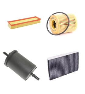 Bosch Filtre Bakım Seti Citroen C4 1.4 16V Benzinli 2005-2011 90 Beygir Hava + Yağ F + Yakıt F. + Polen Sardes