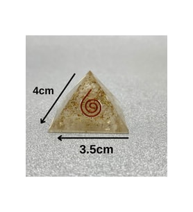 Selenit Orgonit Piramit 4x3.5 cm 35 GR