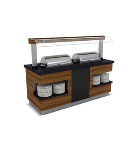 Empero SML.SSC-N.03 Sümela Sıcak Servis Ünitesi Nefeslikli 3 Chafing Dish