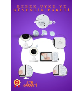 Yeni Doğan Bebek Uyku Seti Kameralı Takip Sistemi ve Ninnili Müzik Kutusu