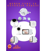 Yeni Doğan Bebek Uyku Seti Kameralı Takip Sistemi ve Ninnili Müzik Kutusu