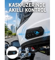 Bluetooth Kask Kulaklığı Intercom 5.0 Bluetooth Android ve İOS Uyumlu Yeni Nesil