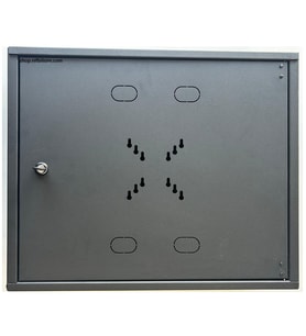 Nif Bilişim İki Yönlü Kilitli Metal Pano Hareketli Raf Kayıt Cihazı Panosu DVR BOX 55cmx45cmx15cm Siyah