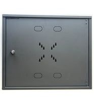 Nif Bilişim İki Yönlü Kilitli Metal Pano Hareketli Raf Kayıt Cihazı Panosu DVR BOX 55cmx45cmx15cm Siyah