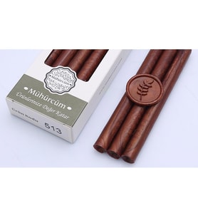 Mühür Mumu Çubuk 11mmx120mm 10 lu Paket Model: 513 KIZIL BRONZ