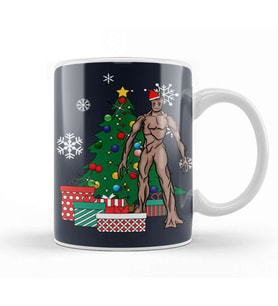 Groot Around The Christmas Tree Kupa Bardak Porselen
