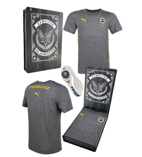Fenerbahçe PUMA FENERBAHÇE GRI TSHIRT LAZER HEDİYELİK AHŞAP KUTU (Gri)
