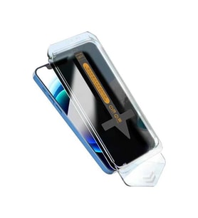 Uyumlu Model Apple iPhone 12 Pro Max Hayalet Privacy Anti-DustToz Önleyici Ekran Koruyucu (Siyah)