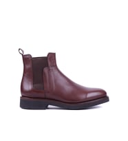 Shoetyle - Hakiki Deri Kahverengi Erkek Chelsea Bot - 666-21-51