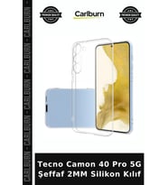 Tecno Camon 40 Pro 5G Şeffaf 2MM Silikon Kılıf Telefon Koruyucu Cep Telefonu Cihaz Kapağı