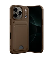 Apple İphone 17 Pro Max Kelvin Kartvizitli Silikon - Kahverengi