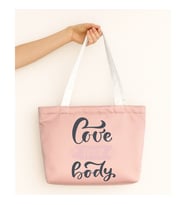 Love Your Body Tasarım Mat Saten Çanta (Pudra Pembe)