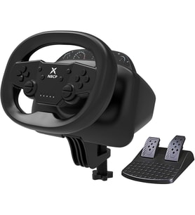 Gaming Steering Wheel with Pedals, 270 Degree Racing Wheel with Dual-Vibration Motors, Wireless Steering Wheel for PS4, PC, Nintendo Switch, PS3, IOS, Android Racing Games