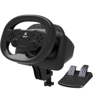 Gaming Steering Wheel with Pedals, 270 Degree Racing Wheel with Dual-Vibration Motors, Wireless Steering Wheel for PS4, PC, Nintendo Switch, PS3, IOS, Android Racing Games