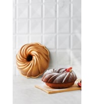 Cake Pro Pare Döküm Kek Kalıbı Gold 24 Cm