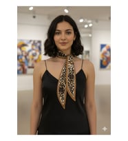 Leopar Fular Bandana – Estascarf 100x6,5 cm