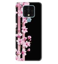Tecno Camon 16 18P Pova Pova 3 Pova Neo Kılıf Desemli Silikon Pink Flowers 3 1393