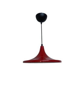 Rsylight Retro Metal Dekoratif Rustik Kırmızı Tekli Sarkıt Avize Çap 27 CM