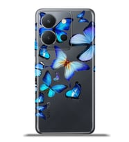 Vivo Y36 Kapak HD Renkli Dizayn Silikon Kılıf - 2D Kelebekler