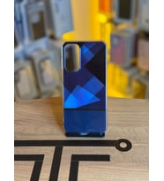 Samsung A25 Uyumlu Kristal Görünümlü Geometrik Desenli Parlak Kılıf (Mavi)