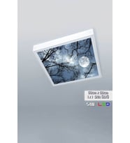 1x1-tekli-60x60-tavana Yapışık Led Panel-54w-sıva Üstü Avize-kolay Montaj-ay Işığı- Led