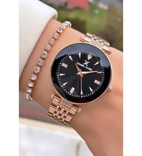 Daniel Klein Yeni Sezon - Kesme Cam- Rose Gold- Orijinal - Kadın Kol Saati -2 Yıl Garantili - Bileklik Hediyeli