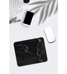 Siyah Mermer Desenli Mouse Pad