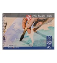 Talens Çok Amaçlı Resim Defteri A5 200 gr 20 Sayfa